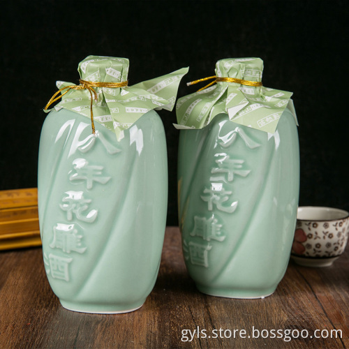 Celadon Hua Diao wine aged 8years